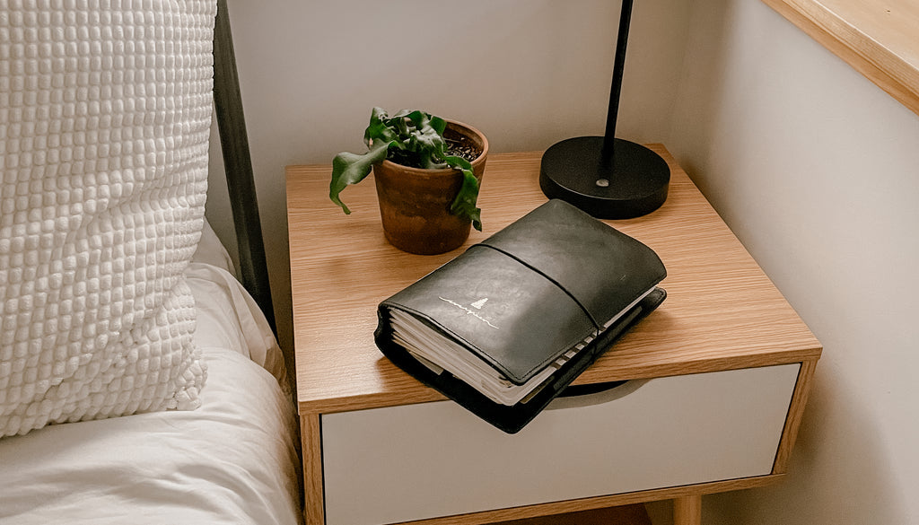 Beautiful Planner with a Leather Cover