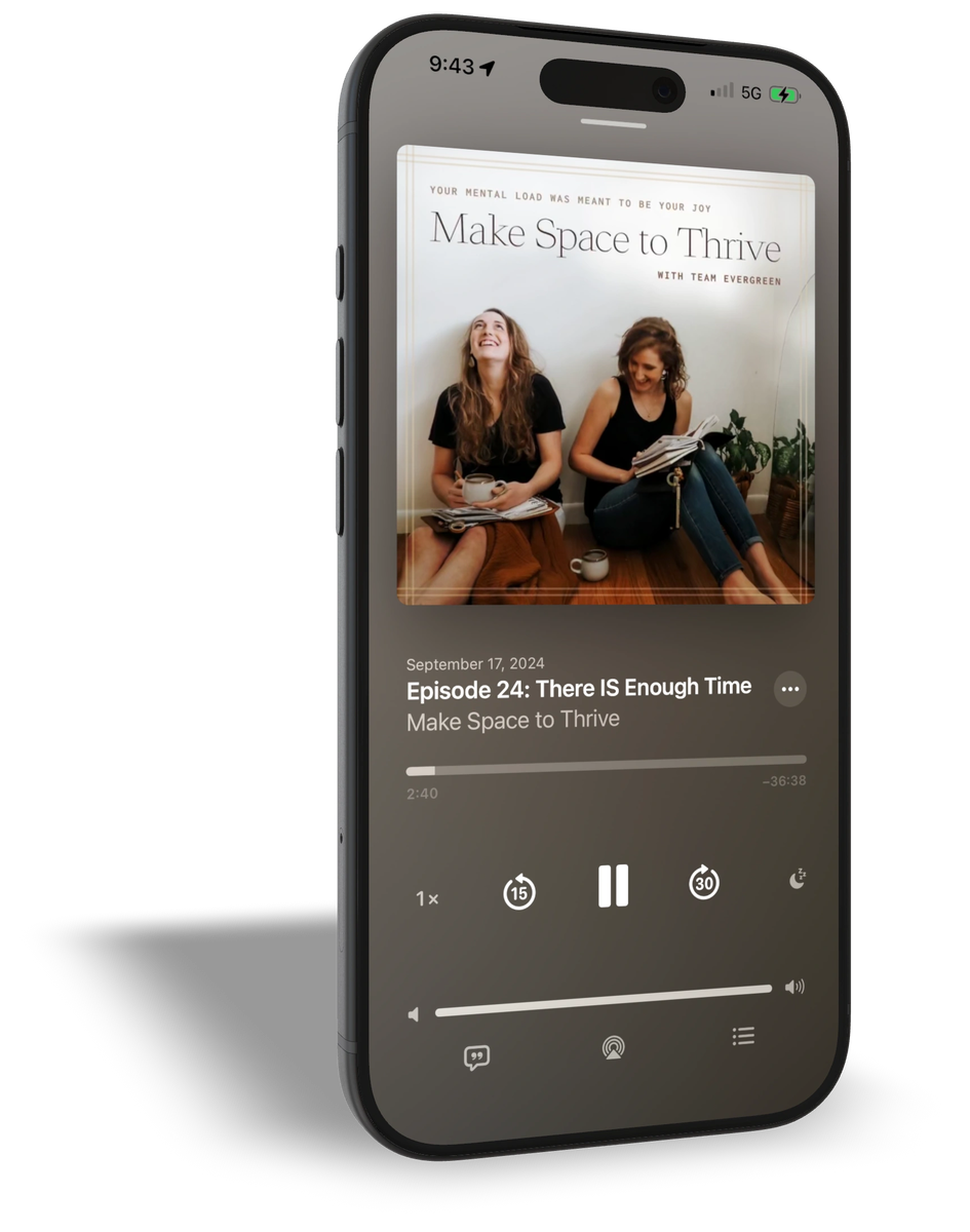 Make Space to Thrive playing on a phone
