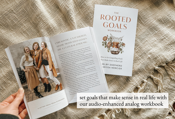 the ROOTED Goals Workbook - Evergreen Planner