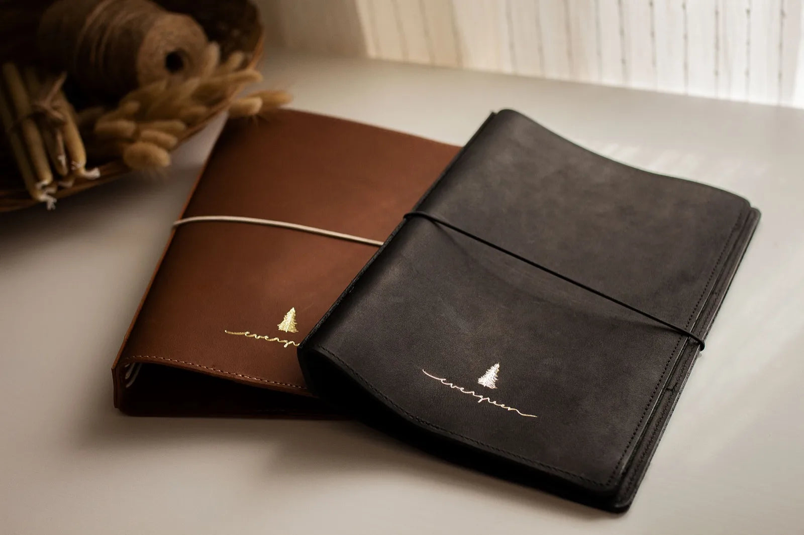 A leather Cover, handcrafted